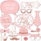 Big Dot of Happiness 50th Pink Rose Gold Birthday - Happy Birthday Party Photo Booth Props Kit - 20 Count